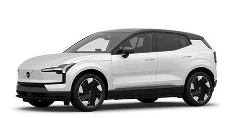 A White Volvo EX30
